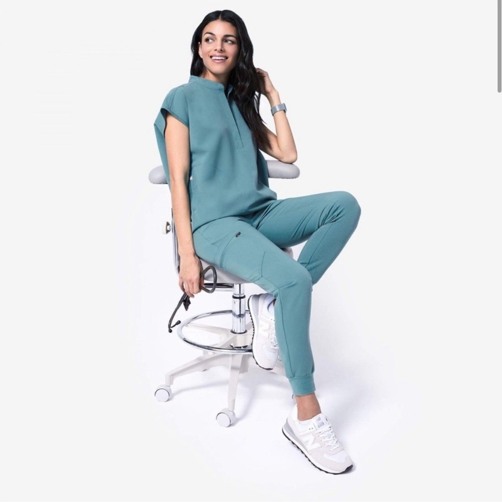 Figs Teal Track Pants & Joggers
